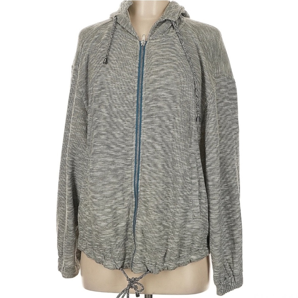 Free People Heather Gray Cowl Neck Hoodie